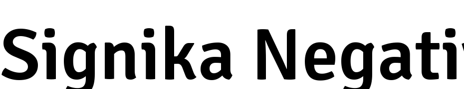 Signika Negative Font Download Free